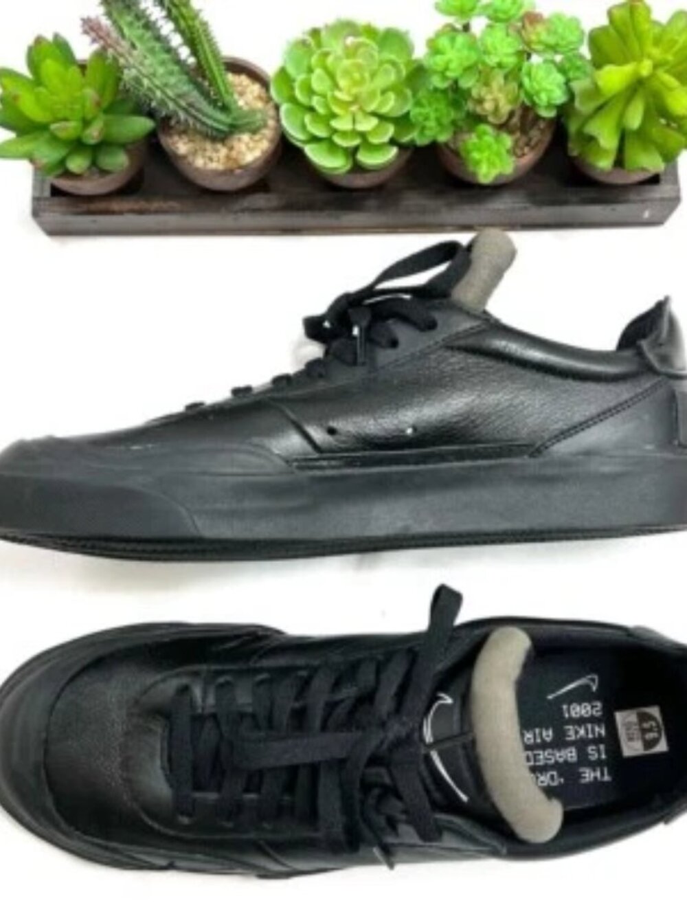 NWOB Men’s Nike Air Mowabb Drop Type PRM 2001 Black/Black Shoe Size 9.5